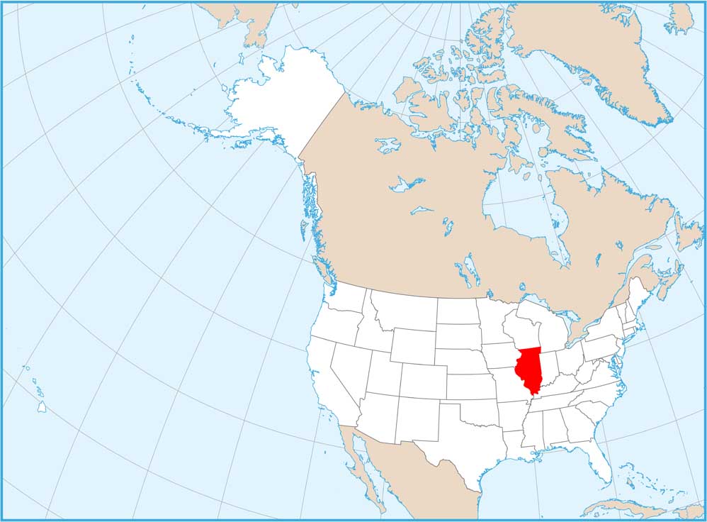 Illinois Location Map