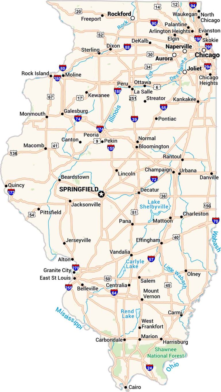 Map of Decatur, Illinois - US Maps