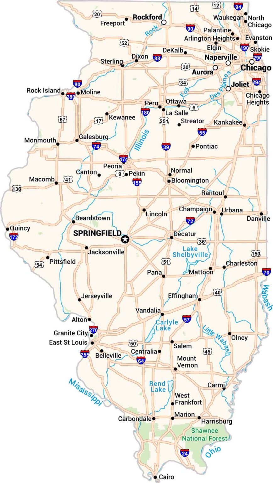 Map of Decatur, Illinois - US Maps