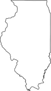 Illinois Outline Map