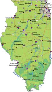 Illinois Physical Map