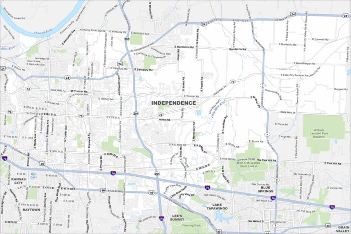 Independence Map Missouri