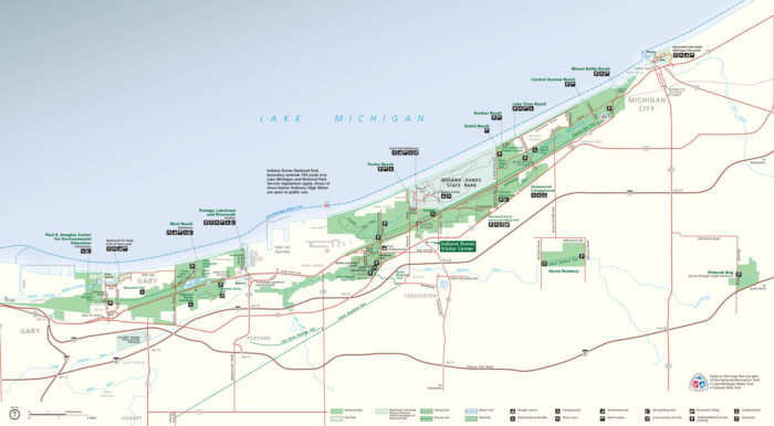 Indiana Dunes National Park Map