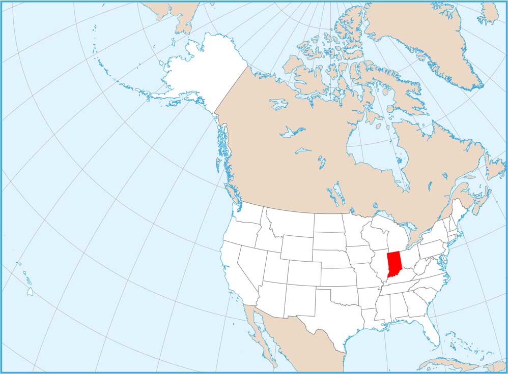 Indiana Location Map