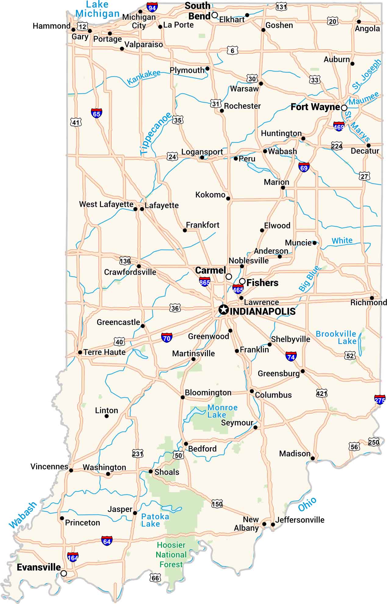 Indiana Map
