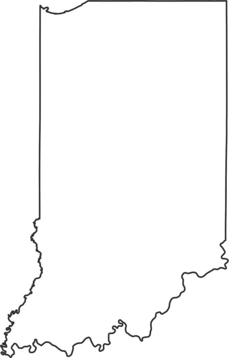 Indiana Outline Map