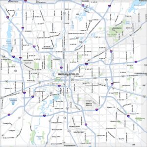 Indianapolis Map Indiana
