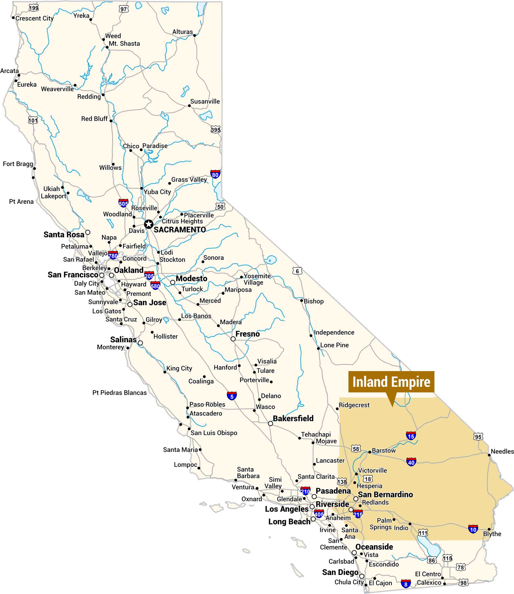 Inland Empire Map