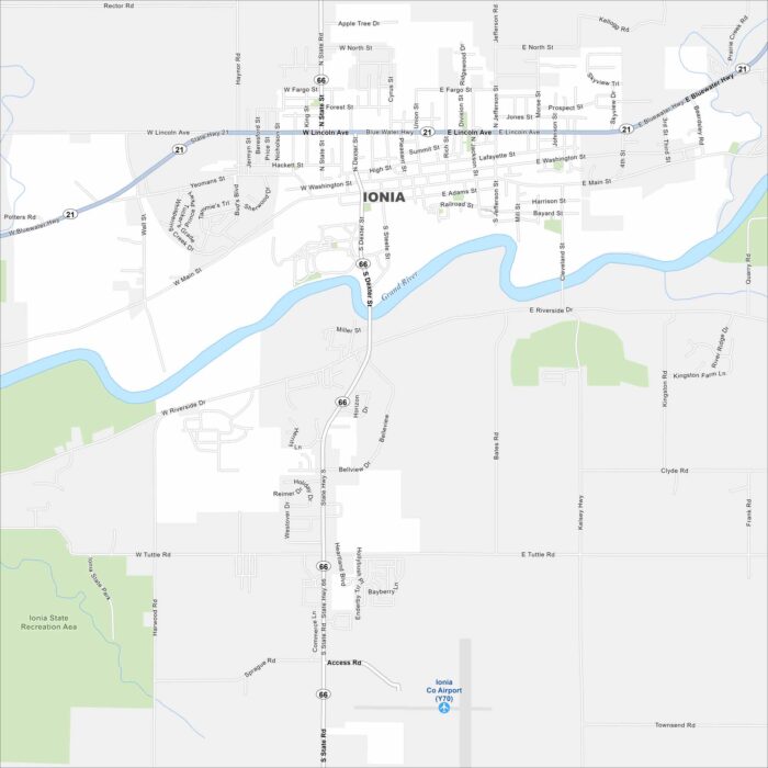 Ionia Map Michigan