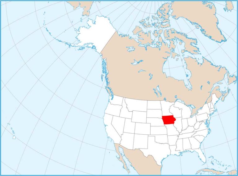 Iowa Population Map - US Maps