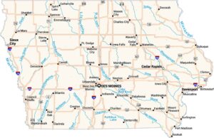 Iowa Map
