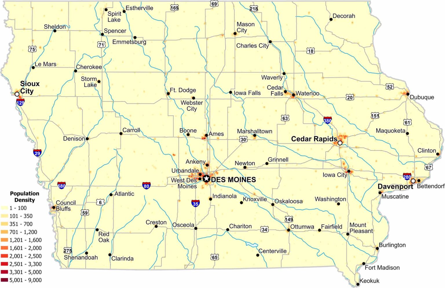 Iowa Zip Code Map - US Maps