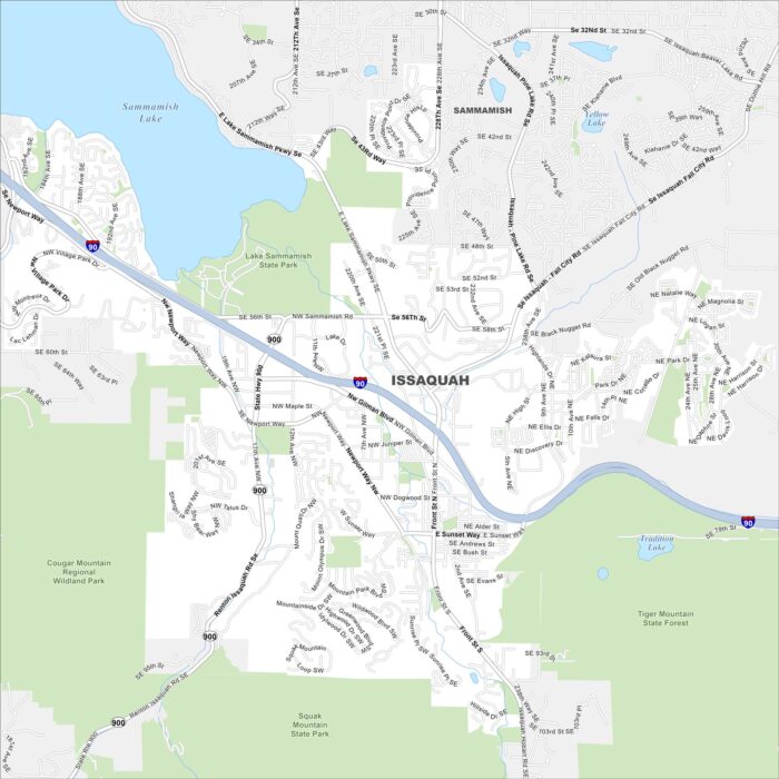 Issaquah Map Washington