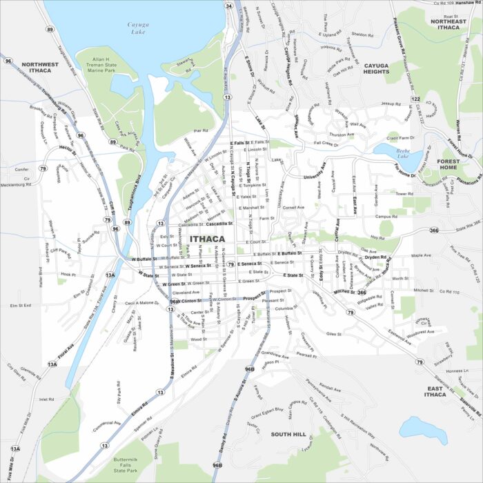 Ithaca Map New York