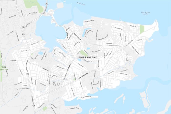 James Island Map South Carolina