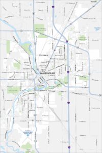 Janesville Map Wisconsin