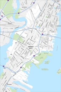 Jersey City Map New Jersey