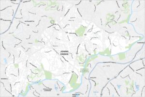 Johns Creek Map Georgia