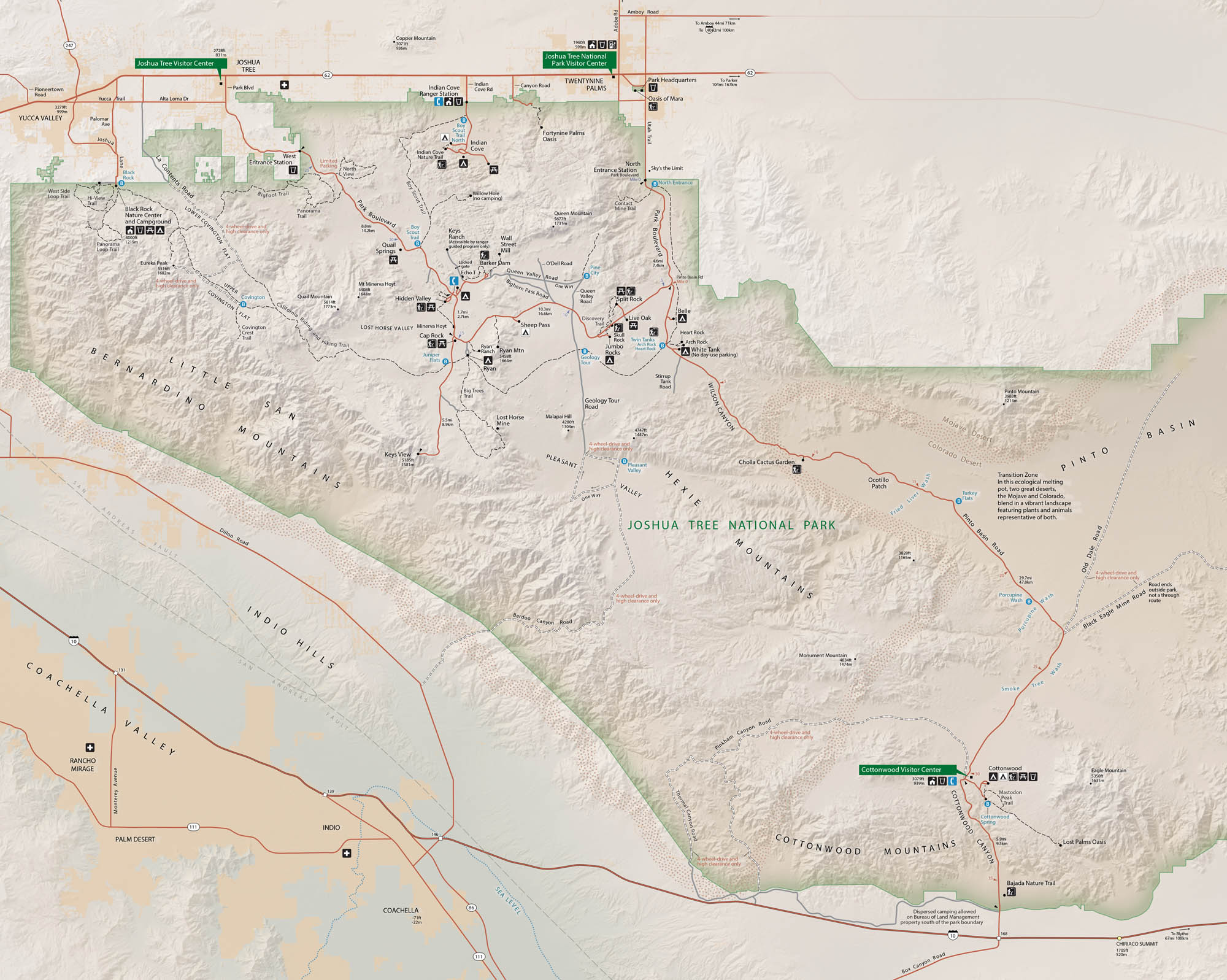 Joshua Tree National Park Map