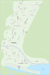Juneau Map Alaska