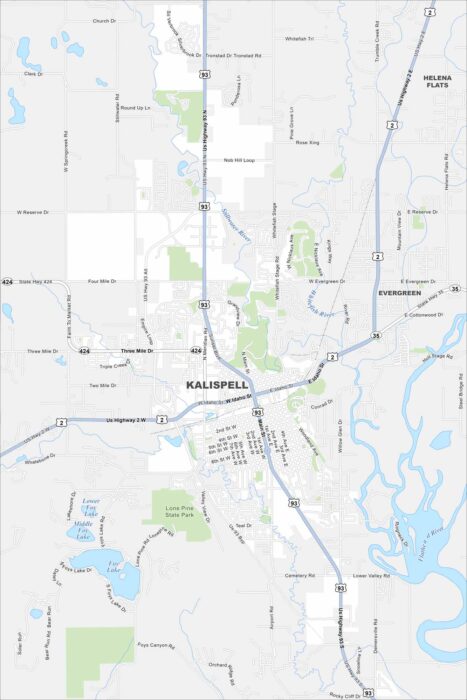 Kalispell Map Montana