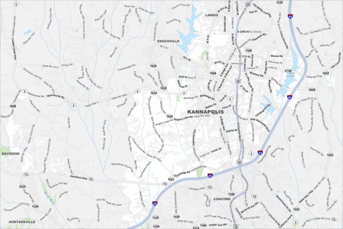 Kannapolis Map North Carolina