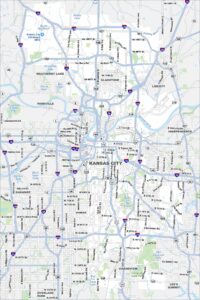 Kansas City Map Missouri
