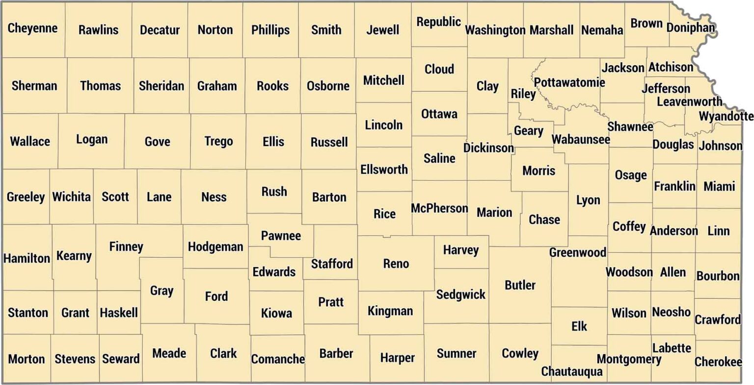 Kansas Zip Code Map - US Maps