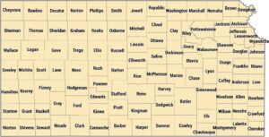 Kansas County Map