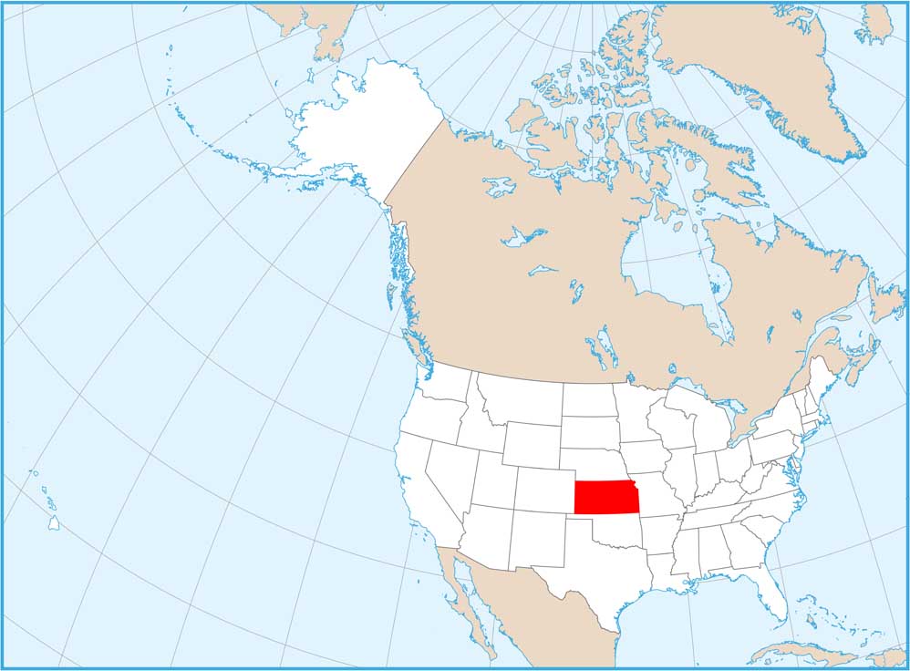 Kansas Location Map