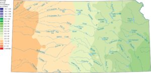Kansas Precipitation Map