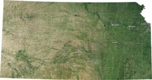 Kansas Satellite Map