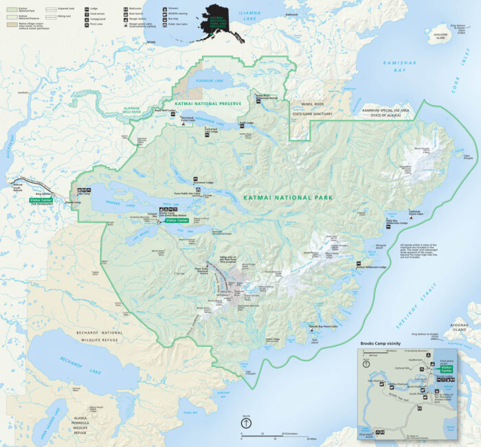 Katmai National Park Map