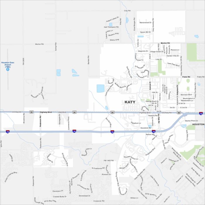 Katy Map Texas