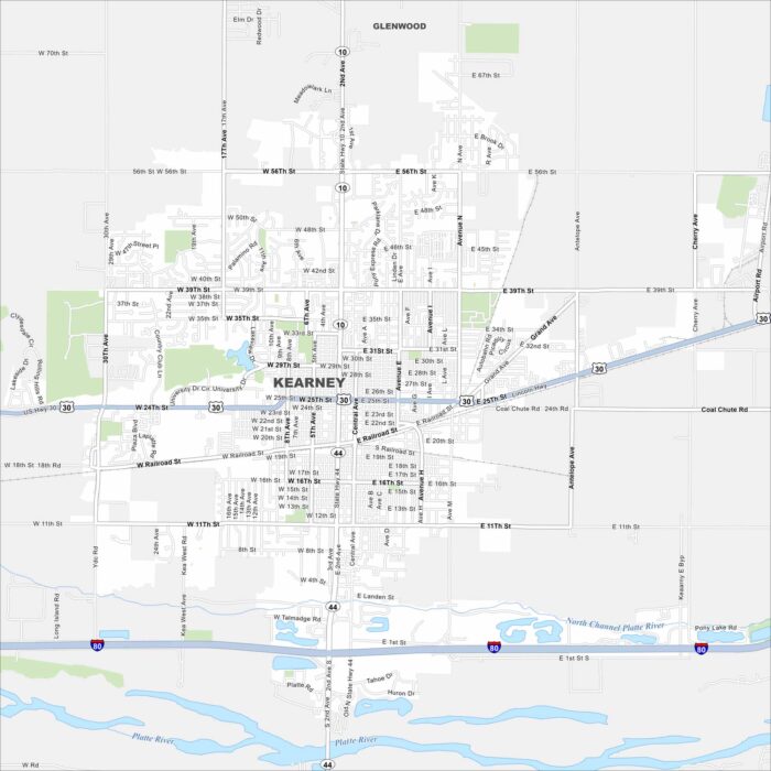 Kearney Map Nebraska