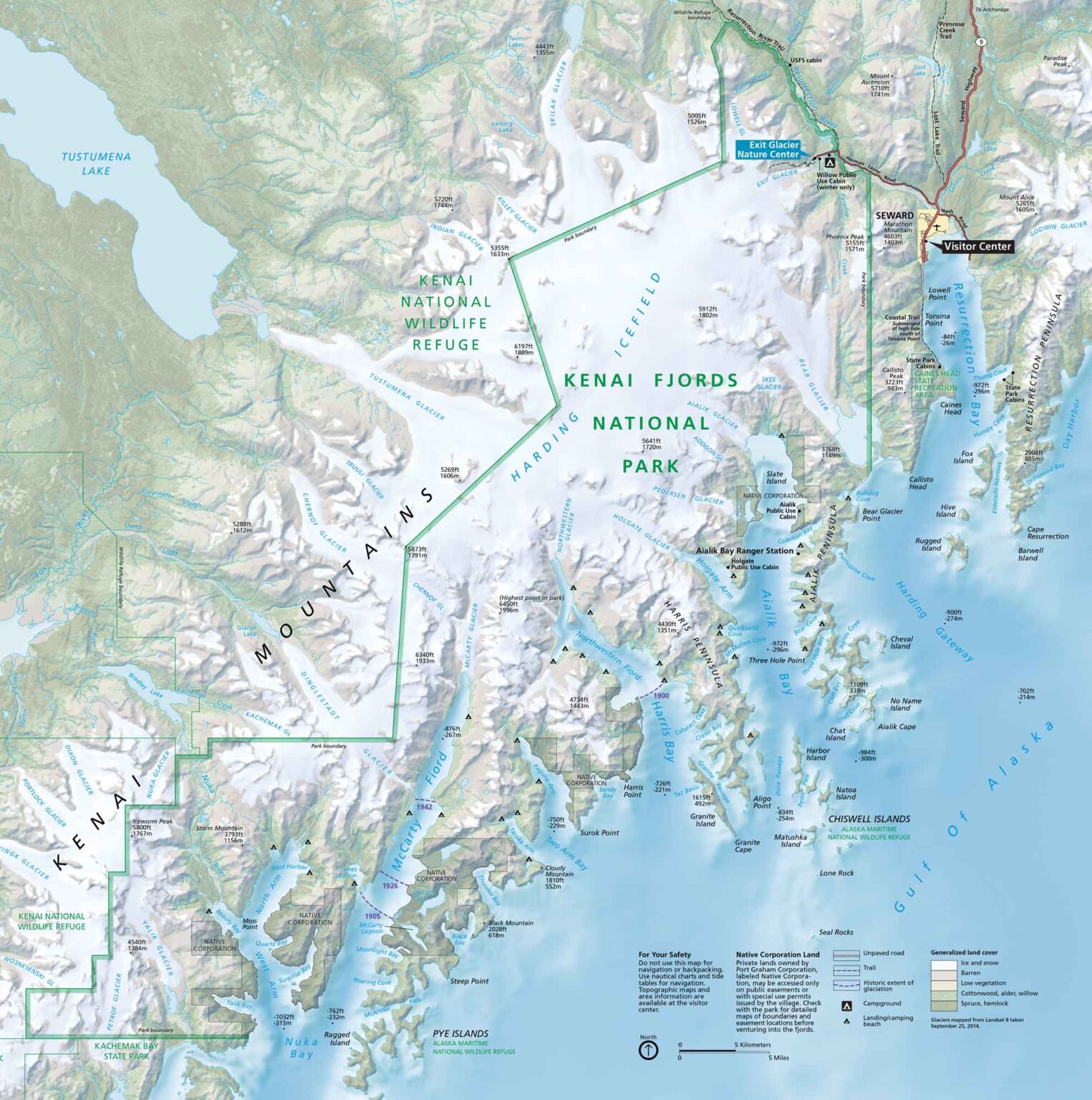 Rendu Inlet Glacier Bay National Park and Preserve Map - US Maps
