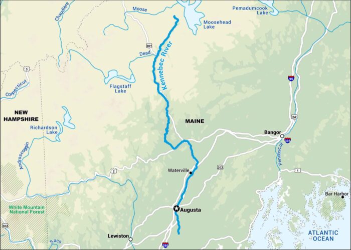 Kennebec River Map