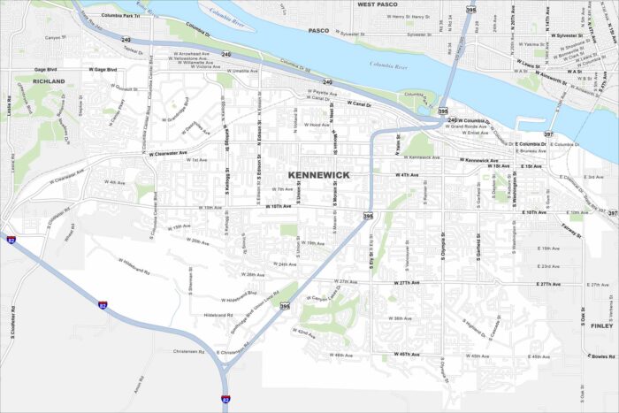 Kennewick Map Washington