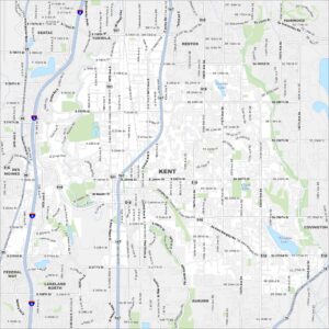 Kent Map Washington