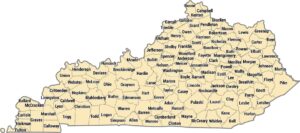 Kentucky County Map