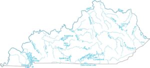 Kentucky Lakes and Rivers Map