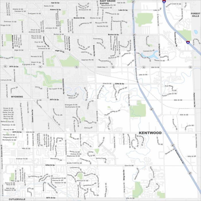 Kentwood Map Michigan