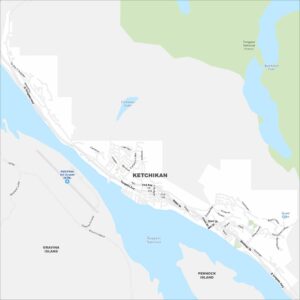 Ketchikan Map Alaska