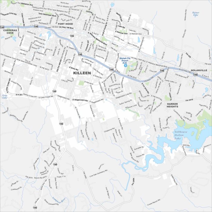 Killeen Map Texas