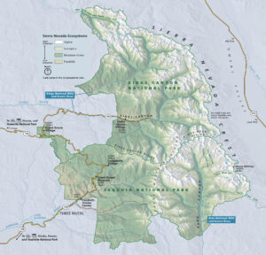 Kings Canyon National Park Map