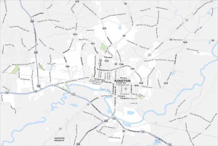 Kinston Map North Carolina