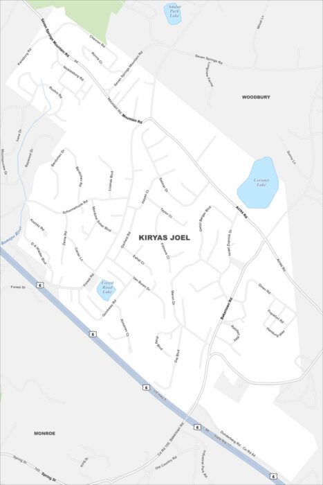 Kiryas Joel Map New York
