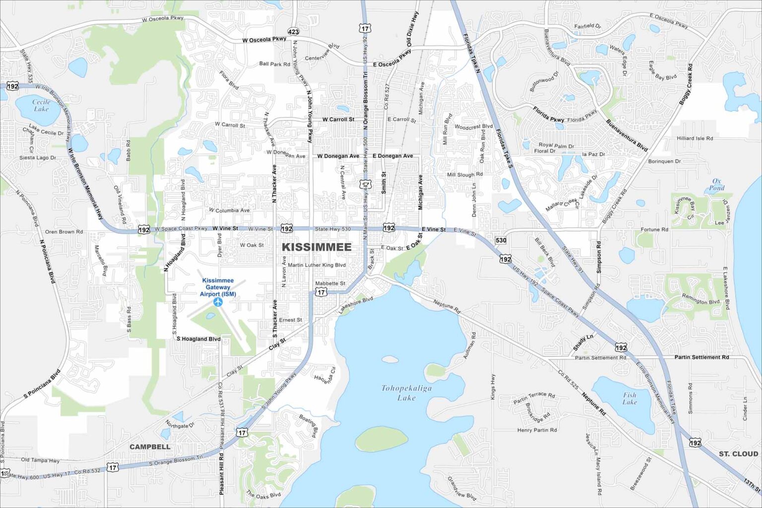 Map of Kissimmee, Florida - US Maps