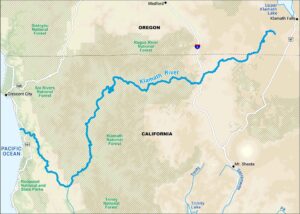 Klamath River Map