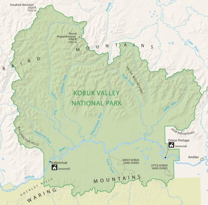 Kobuk Valley National Park Map